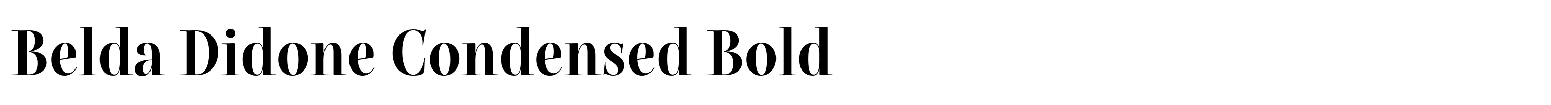 Belda Didone Condensed Bold